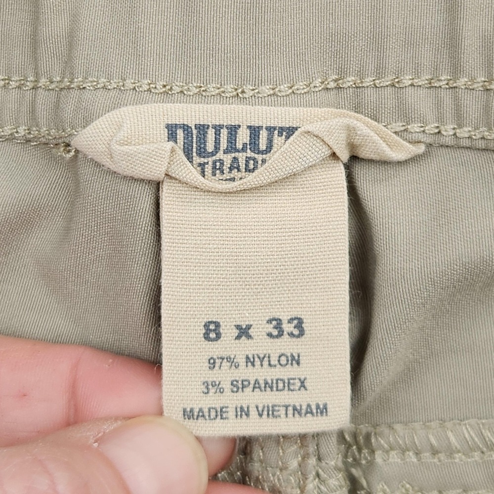 Duluth Trading Co Dry on The Fly Pants Womens 8x33 Beige Stretch Hiking Outdoor - Picture 4 of 10